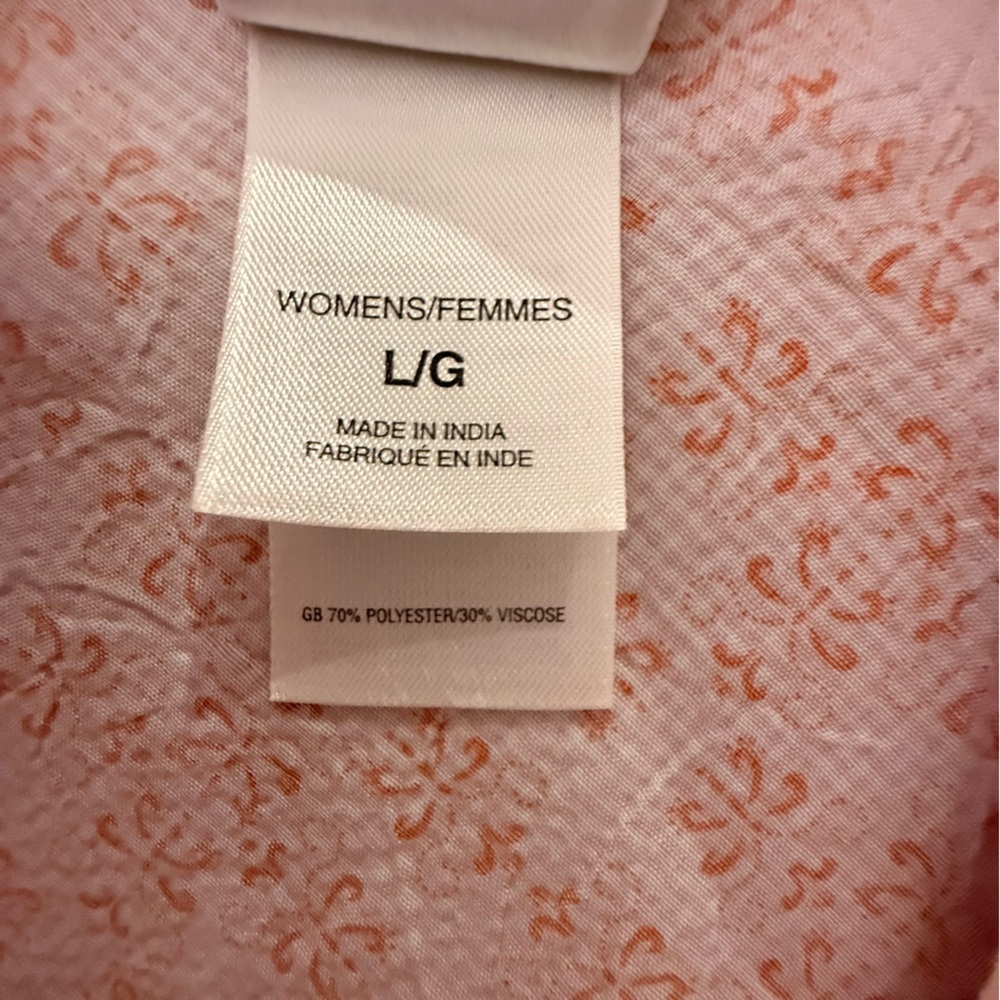 The North Face Sleeveless Hiking Shirt Button Down Pink Pattern Size Large - Picture 10 of 13